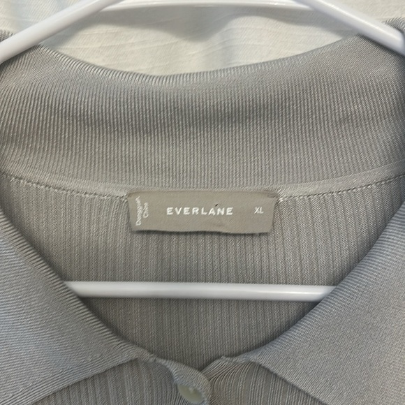Everlane Rib Knit Top gray size XL - Picture 2 of 9